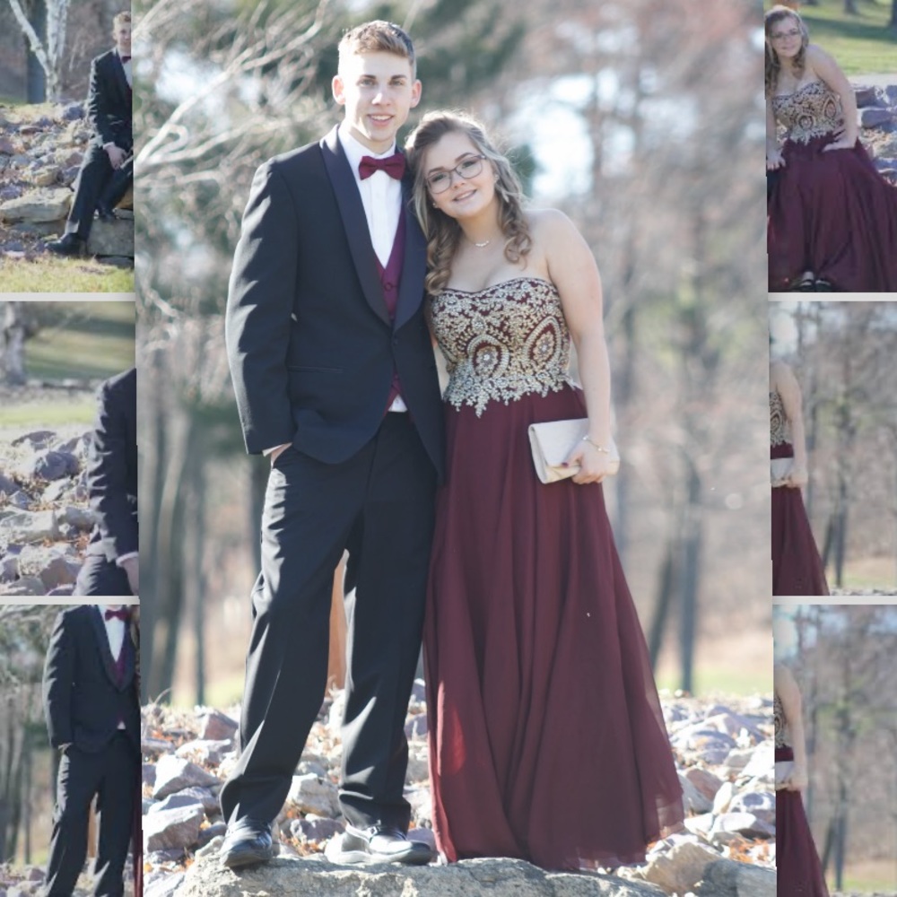 Maroon Prom Dress
